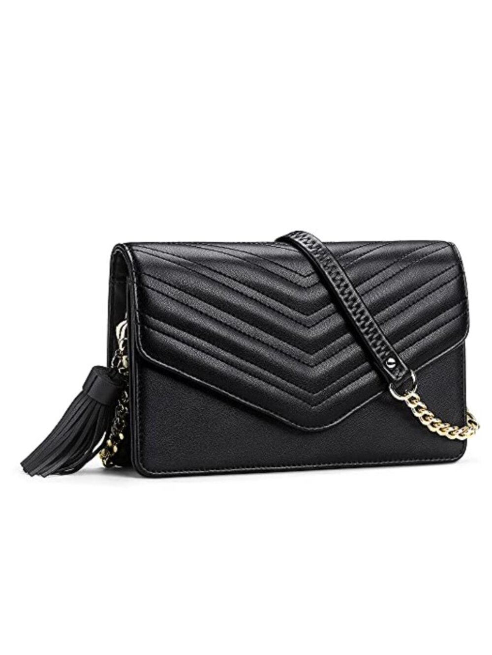 Small Quilted Crossbody Bag Vegan Leather RFID Wallet Purse